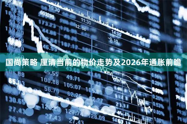 国尚策略 厘清当前的物价走势及2026年通胀前瞻