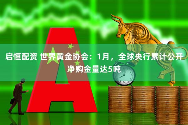 启恒配资 世界黄金协会：1月，全球央行累计公开净购金量达5吨